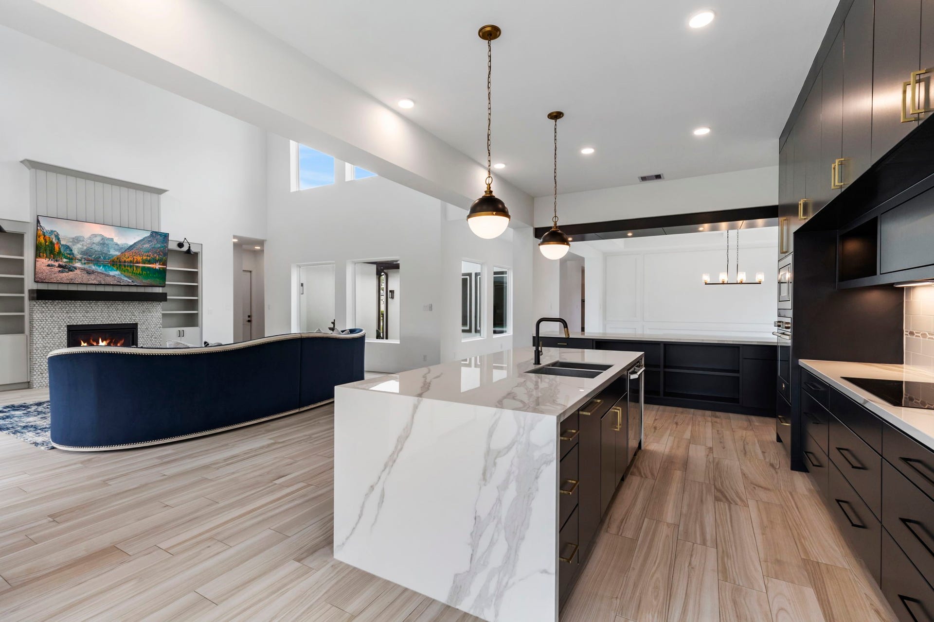 24739 Trull Brook Lane, Spring, TX 77389 The kitchen is open to the living space.