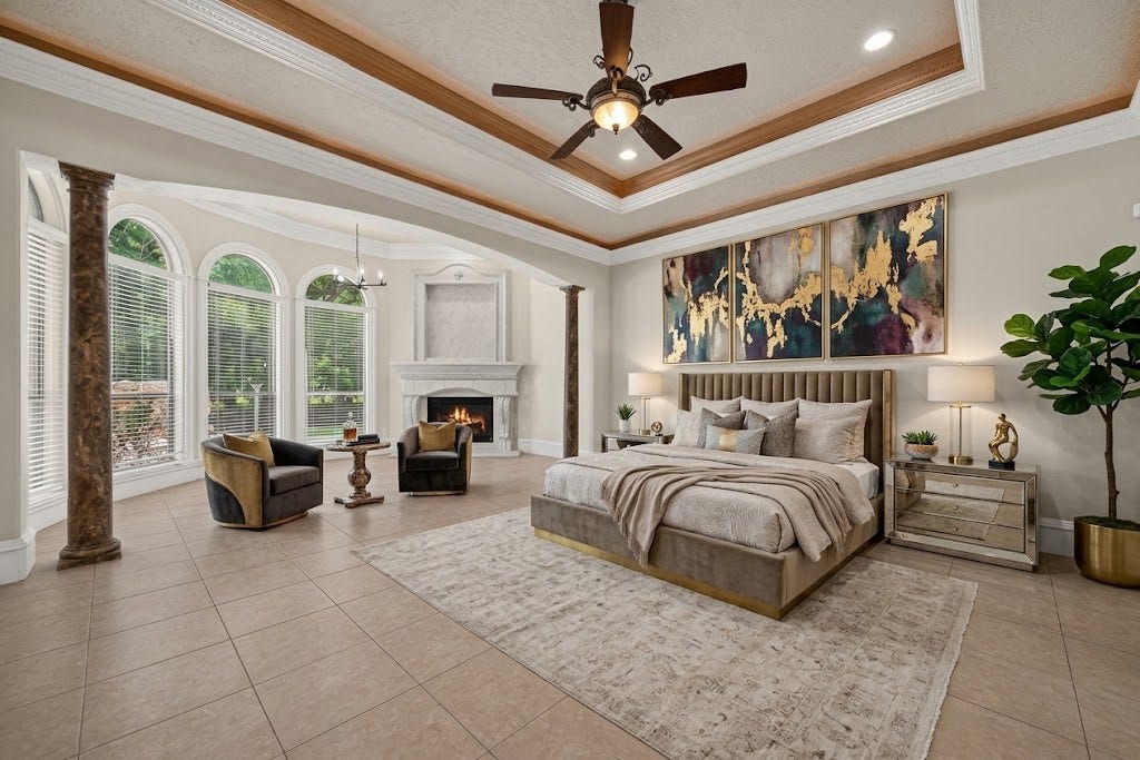 4011 Westerdale Drive, Fulshear, TX 77441 Primary Suite_Virtually Staged