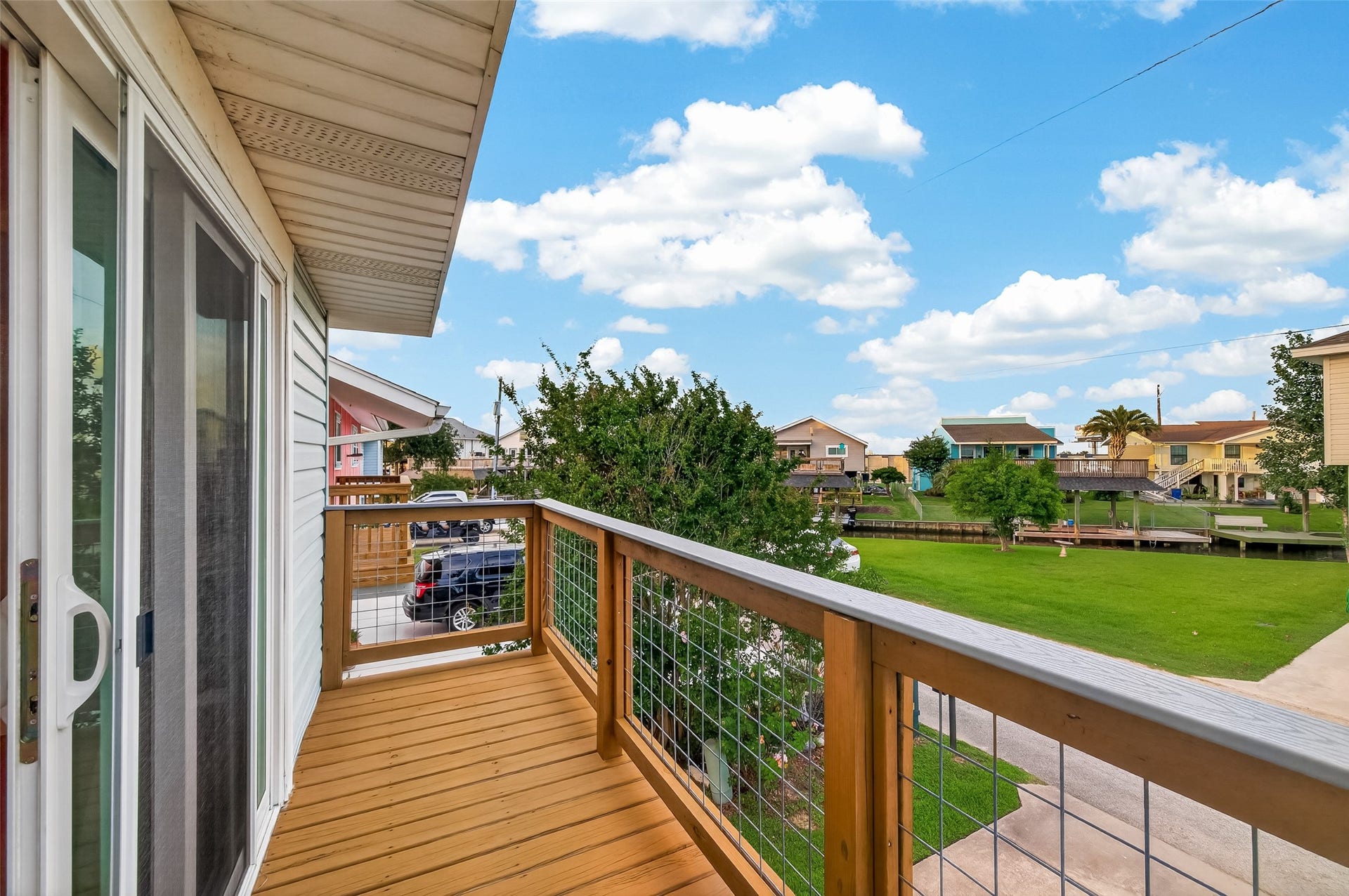 4 N Sandpiper Street, La Marque, TX 77568 View from the balcony of the updstair's bedroom.