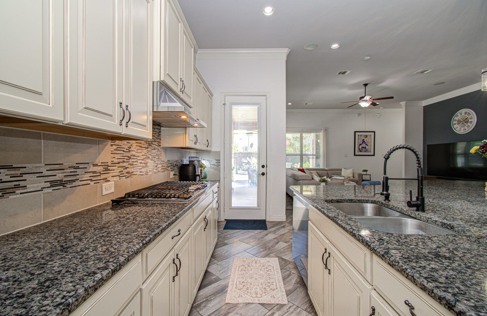 17915 Olde Oaks Estate Court, Cypress, TX 77433 Kitchen also has undermount sink and an oil rubbed bronze faucet with detachable hose.