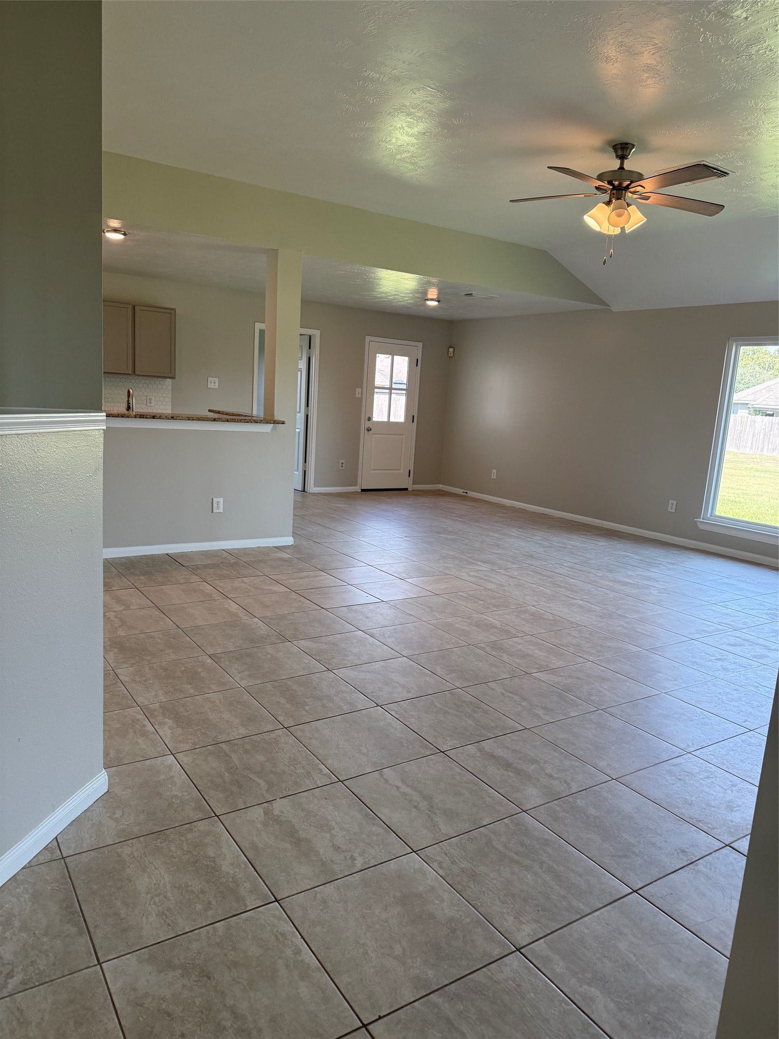Entry to living and kitchen