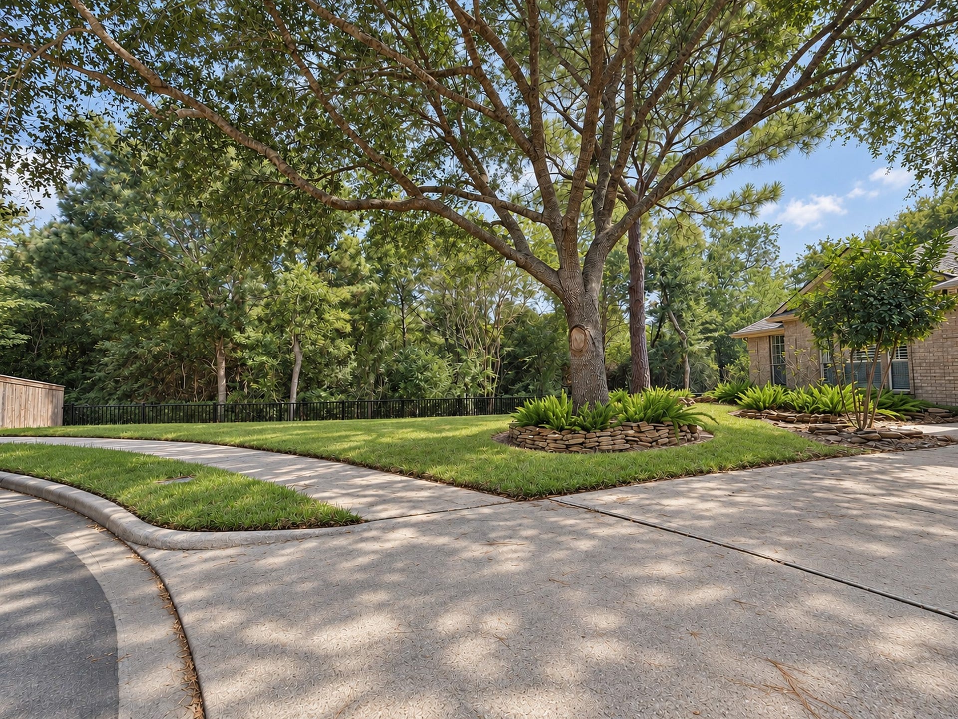 3622 Pedernales Trails Lane, Katy, TX 77450 Another view of spacious front/side yard and green space next to the home