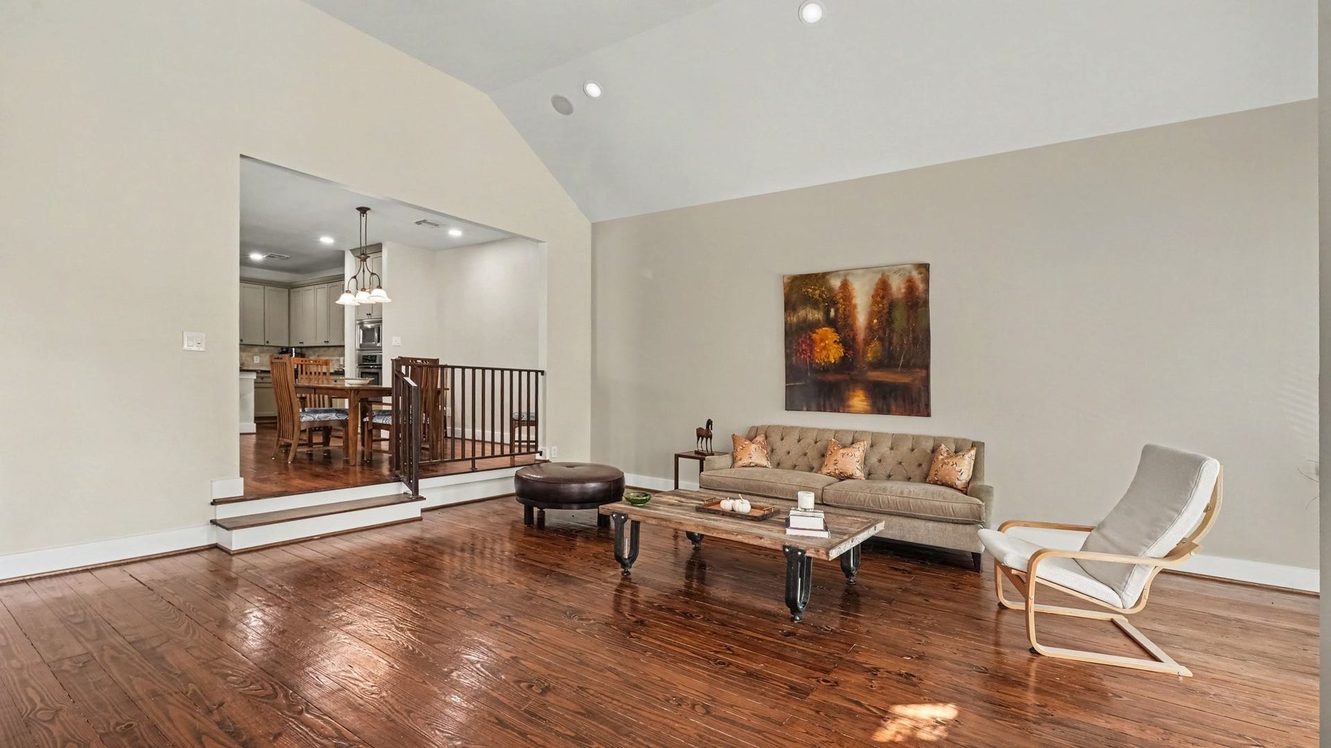 This living room has so much space and a light and airy feel.