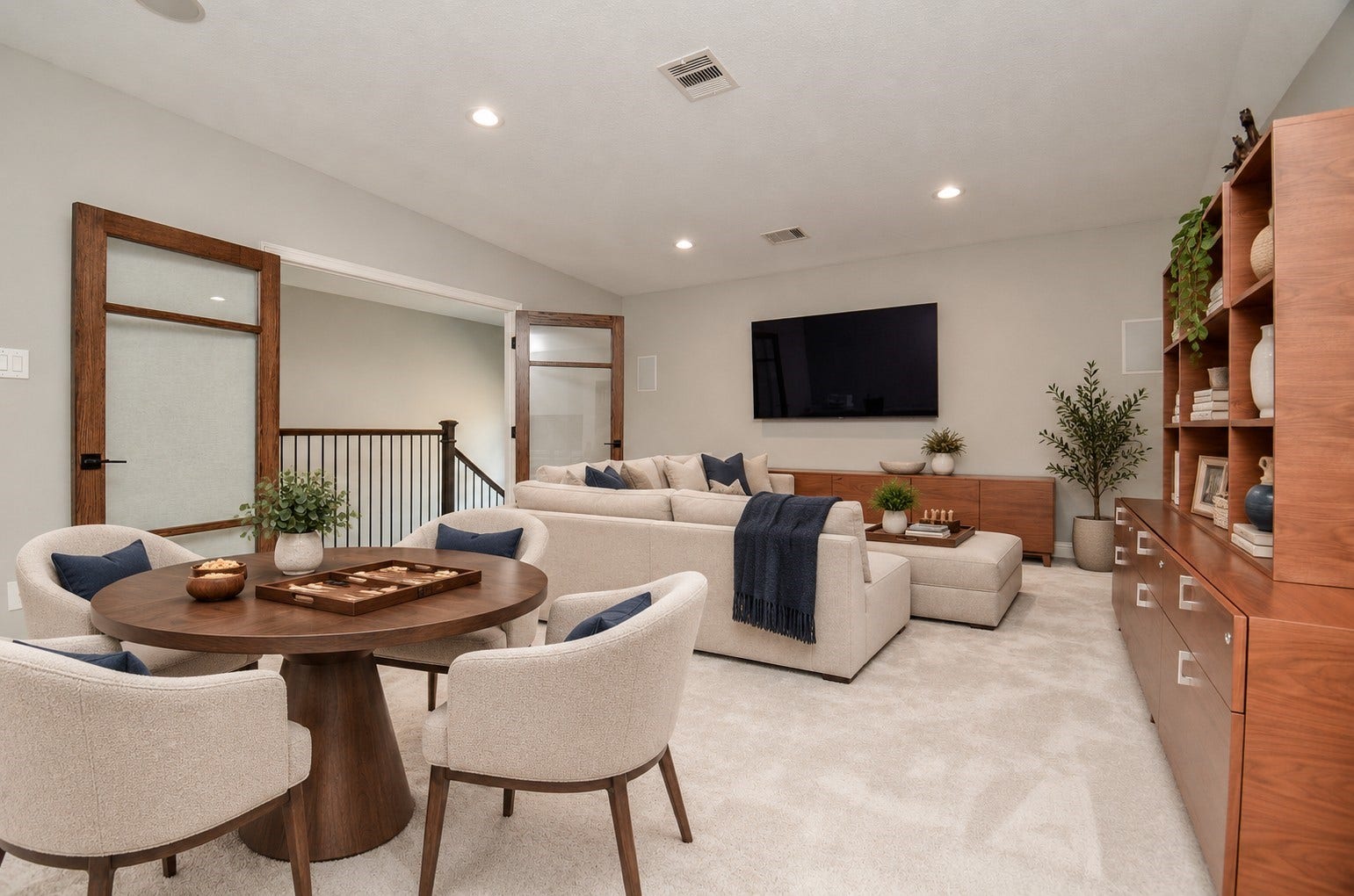 86 Quiet Way Lane, Sugar Land, TX 77498 Virtually staged as media/game room to illustrate one use for this flexible space
