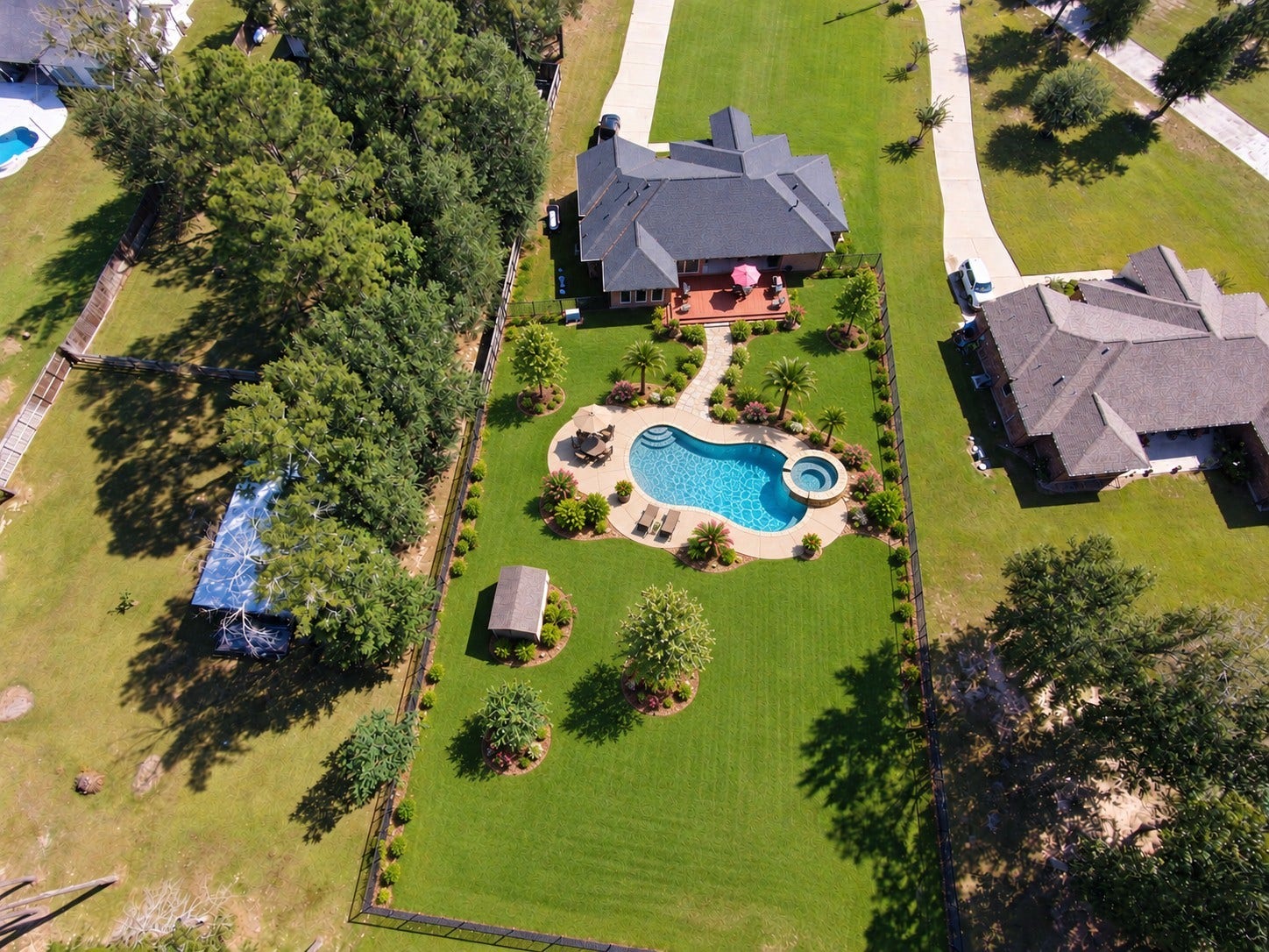 27639 Concho Drive, Splendora, TX 77372 Virtually edited to include a Pool and landscaping