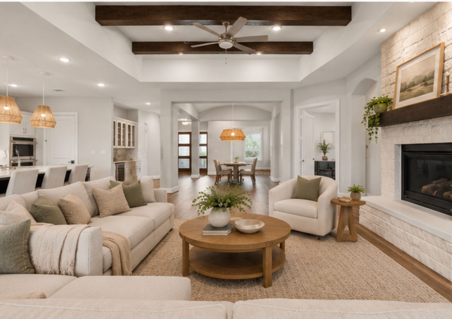 10810 Painted Crescent Court, Cypress, TX 77433 Gas Log Fireplace