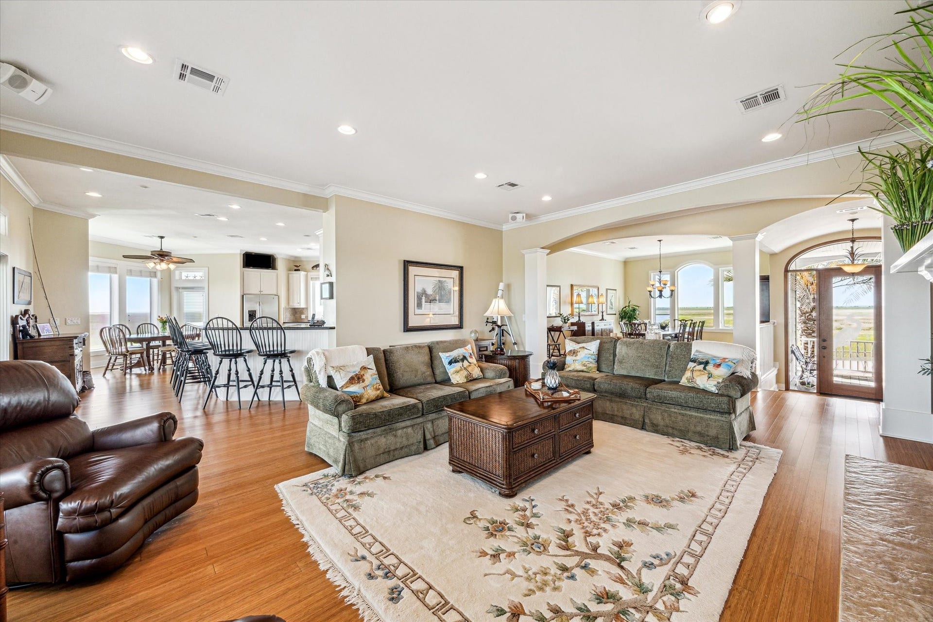 1 Shell Key, Hitchcock, TX 77563 A home filled with thoughtful extras that elevate both comfort and functionality. Enjoy a spacious, climate-controlled atticperfect for year-round storage or flexible use. Crown molding throughout adds a touch of elegance, while abundant built-in storage ensures everything has its place. Designed with both style and practicality in mind, this home offers refined details and extra space where it matters most