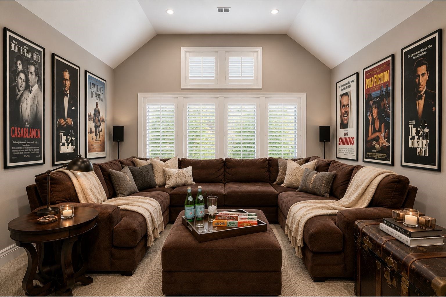 Upstairs media room is perfect for family movie night but also can be imagined as an office upstairs, a play room or use your imagination.