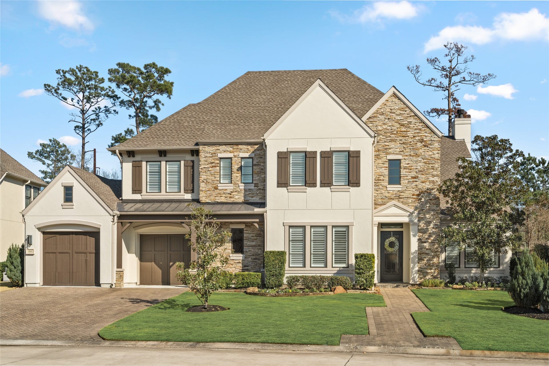 The beautiful home boasts 4966 square feet, 4 bedrooms, 4.5 baths, media room, bonus room, formal dining room, home office, 3-car garage, 2 fireplaces, and oh so much more...