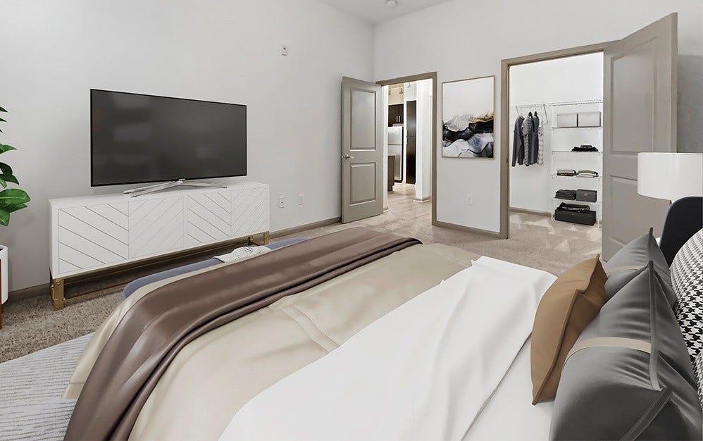 Every room fits a king size bed plus extra furniture
