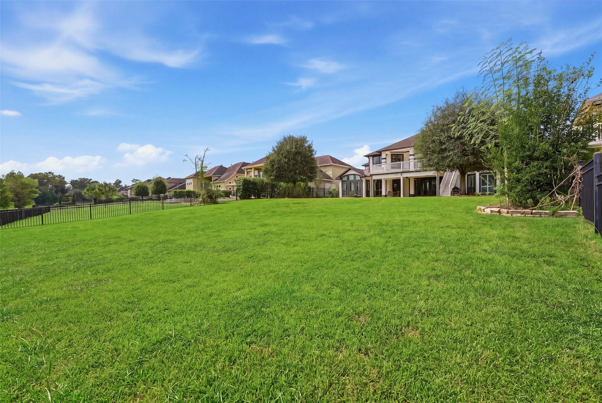 8311 Caroline Ridge Drive, Humble, TX 77396 Large backyard awaiting to become your dream backyard oasis