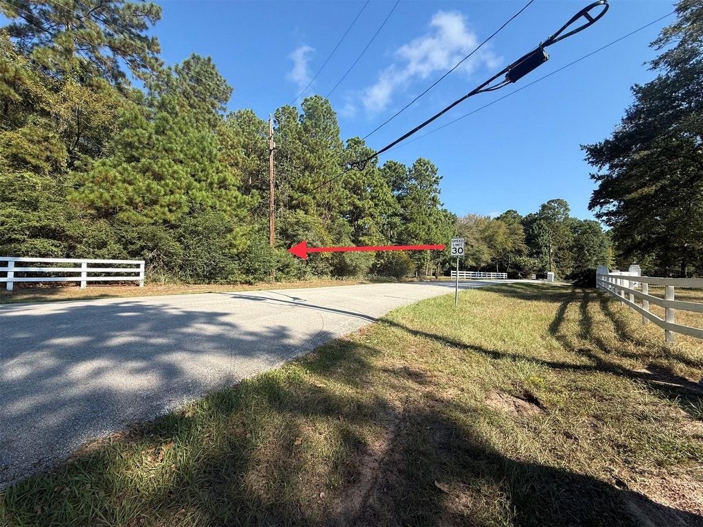 Property across from speed limit sign