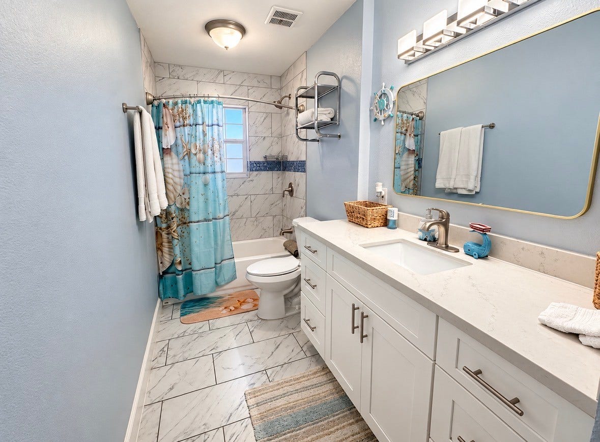1112 32nd Street, Galveston, TX 77550 Shared Bathroom.