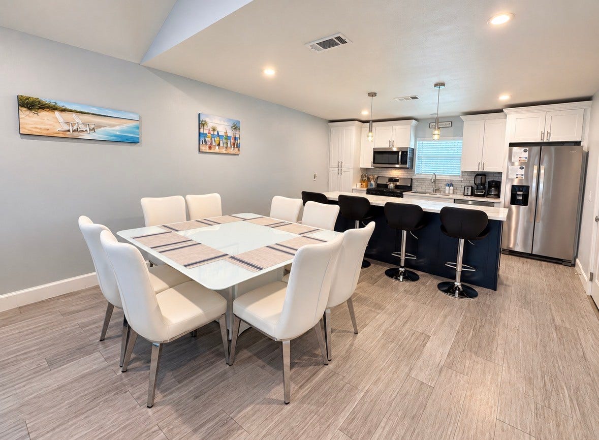 1112 32nd Street, Galveston, TX 77550 Dining Area - open concept