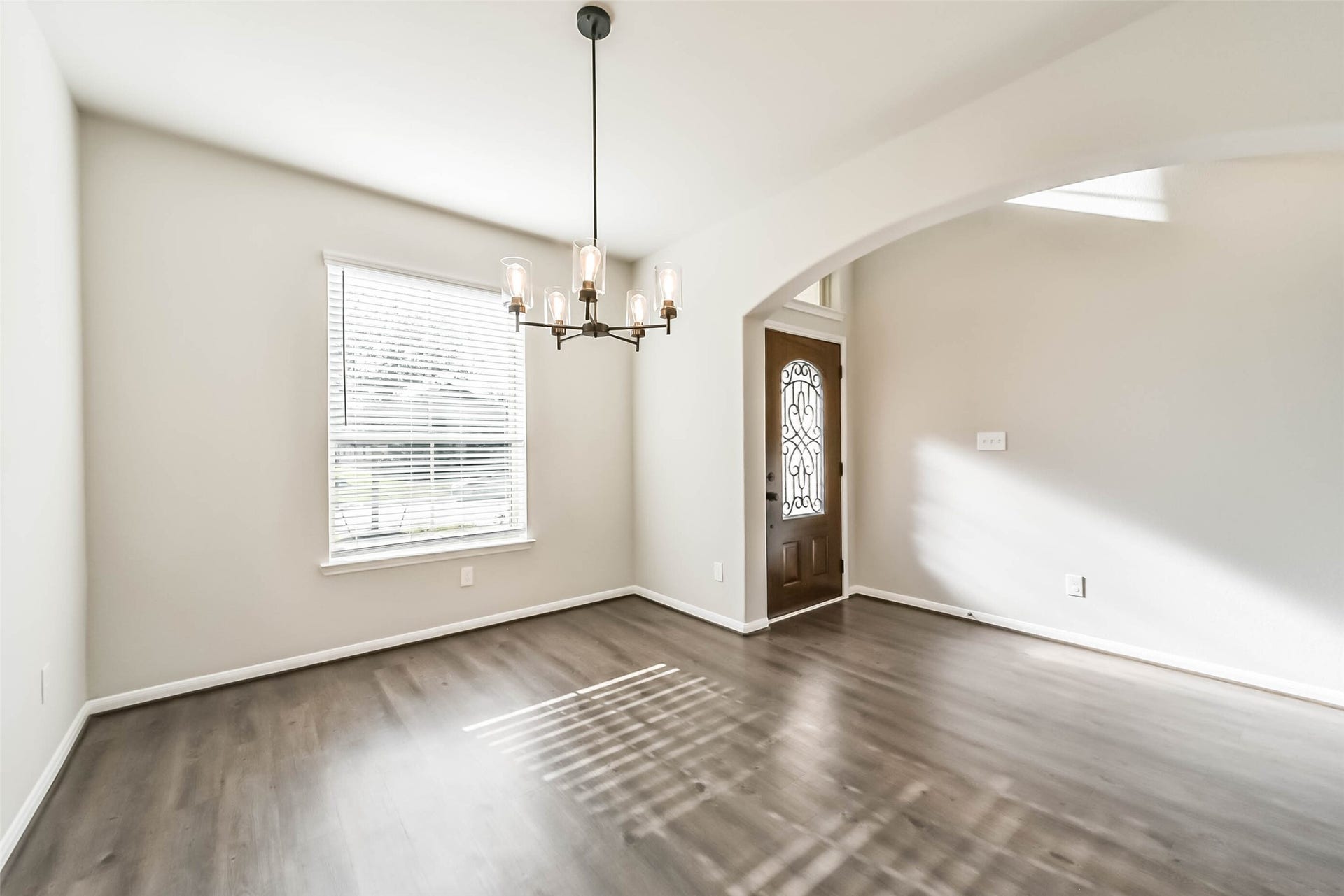 Elegant formal dining room just off the foyer.