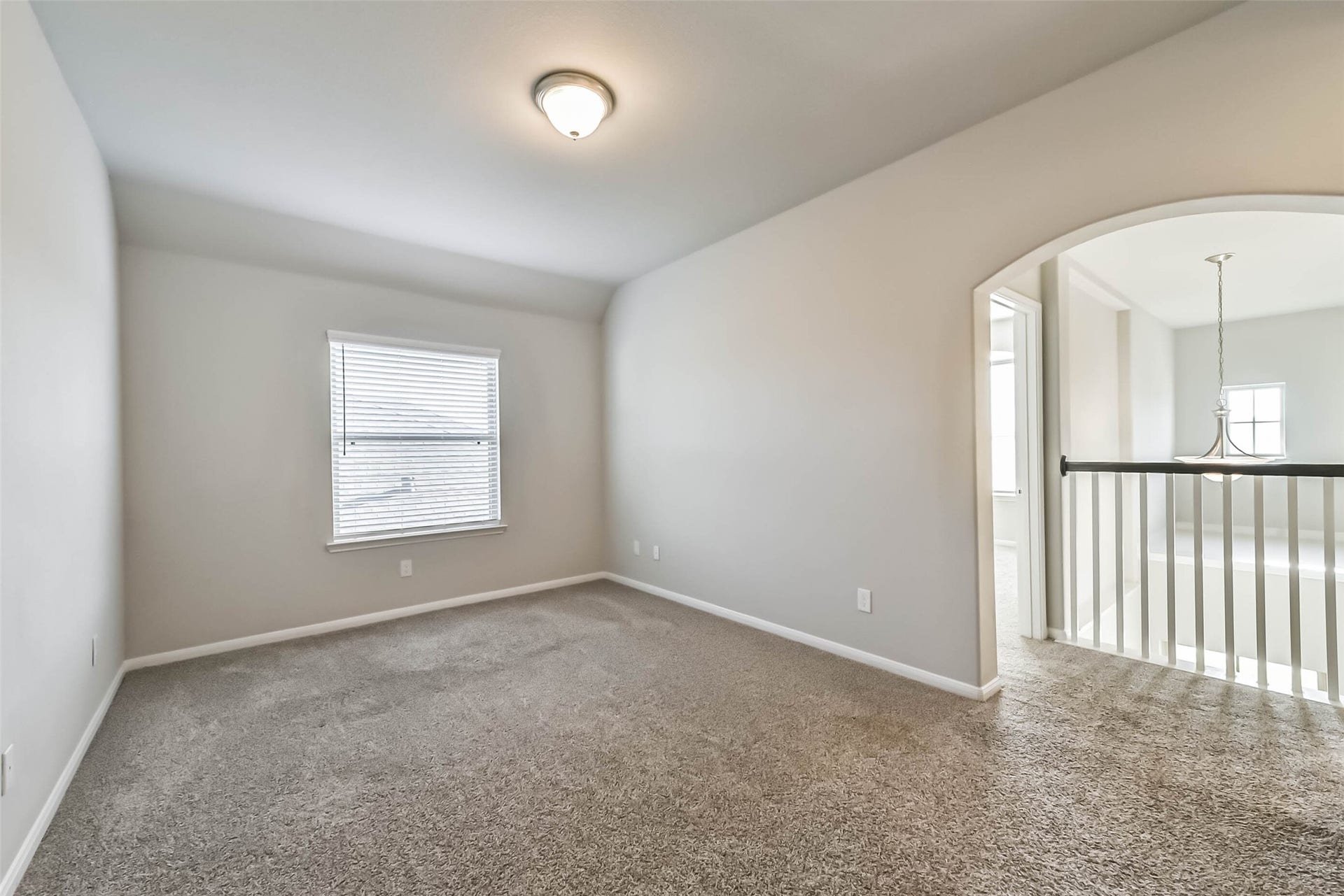 Spacious upstairs retreat for entertaining or relaxing.