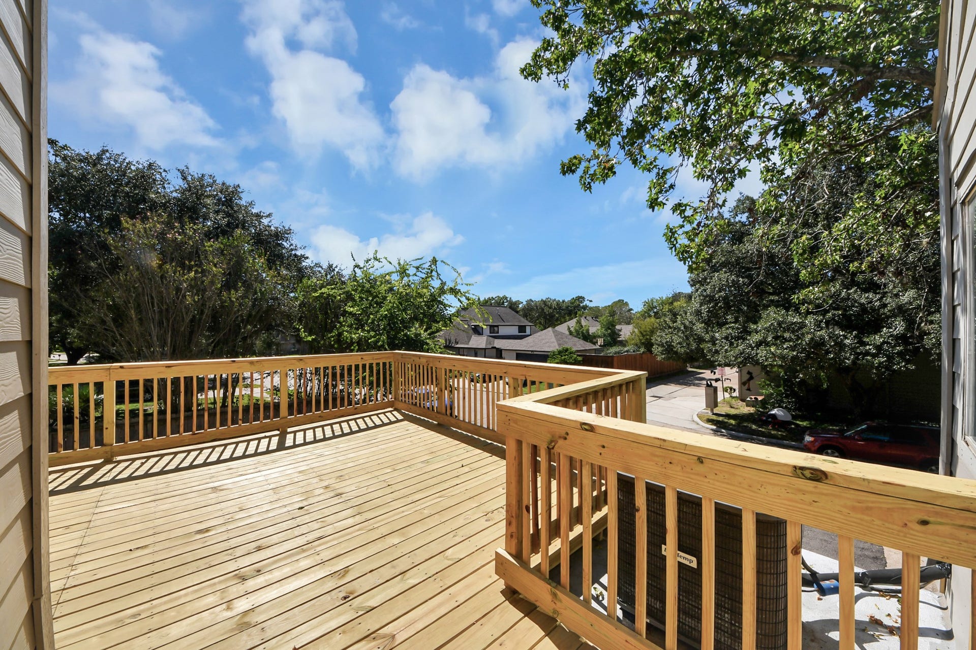 1653 Prairie Mark Lane, Houston, TX 77077 Upstairs Balcony/Deck Area!