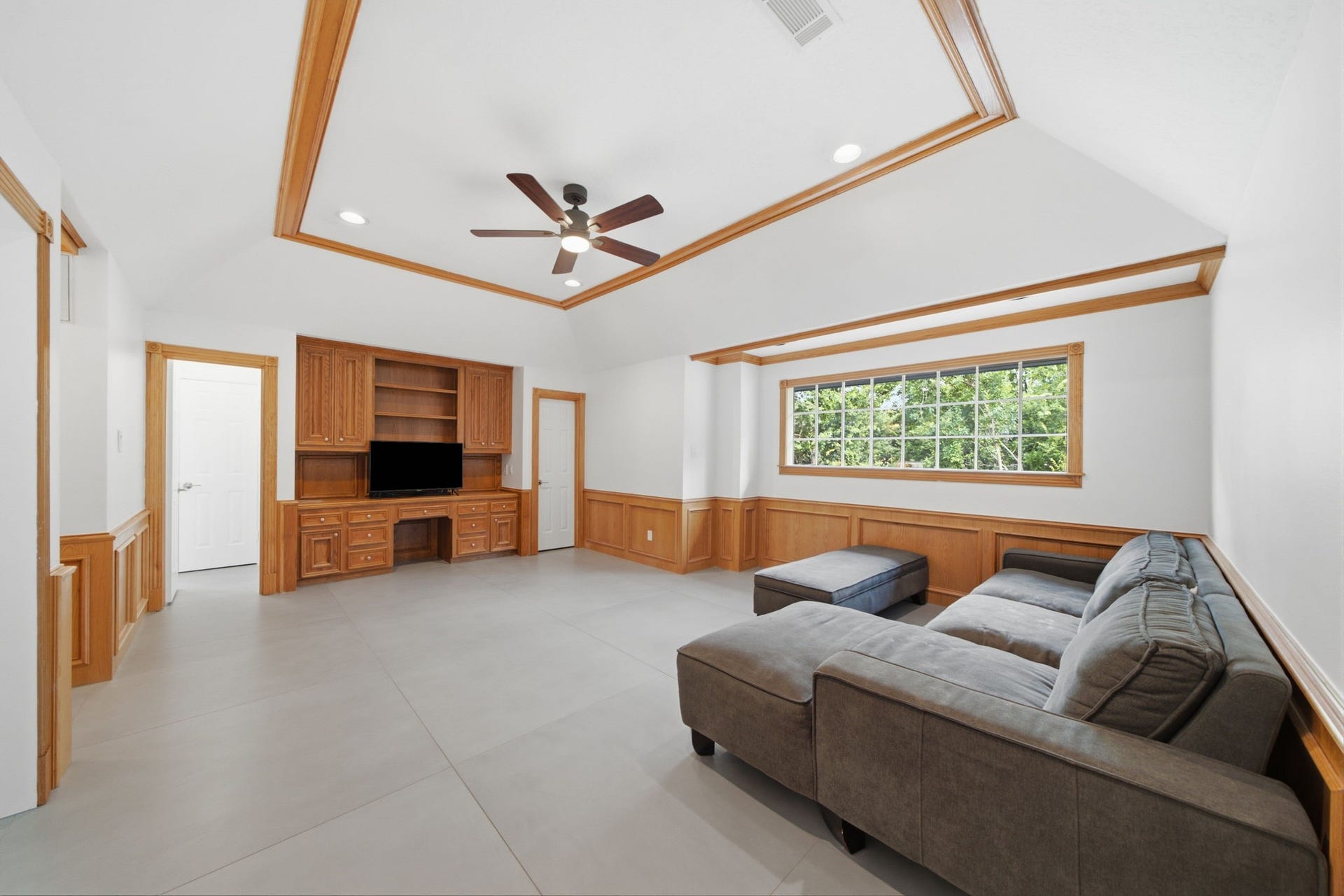 14 Hilshire Grove Lane, Hilshire Village, TX 77055 Upstairs Game Room. Next to the built in is a large storage closet!