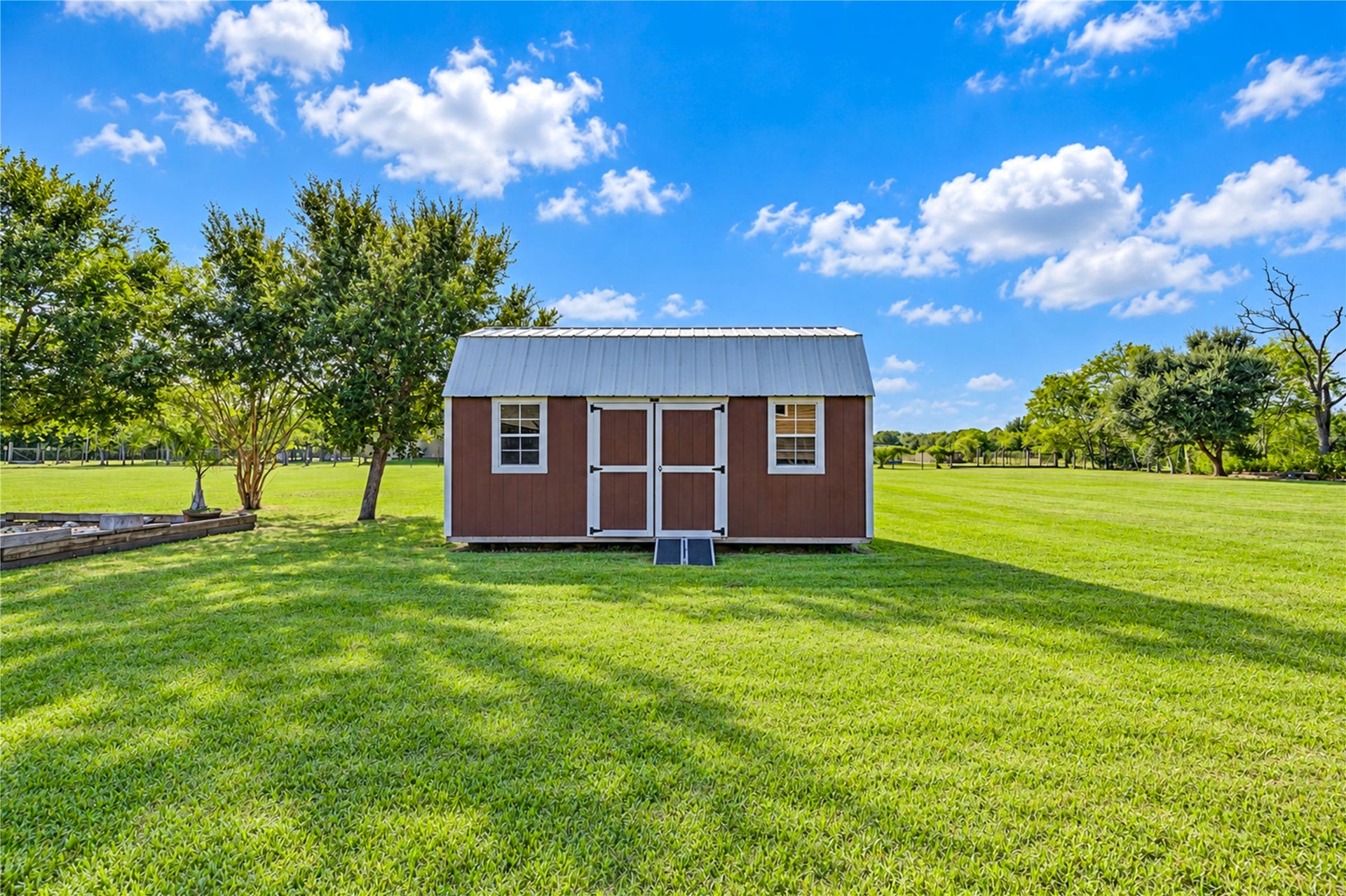 Newer 10x20 powered storage shed and a recently replaced roof.