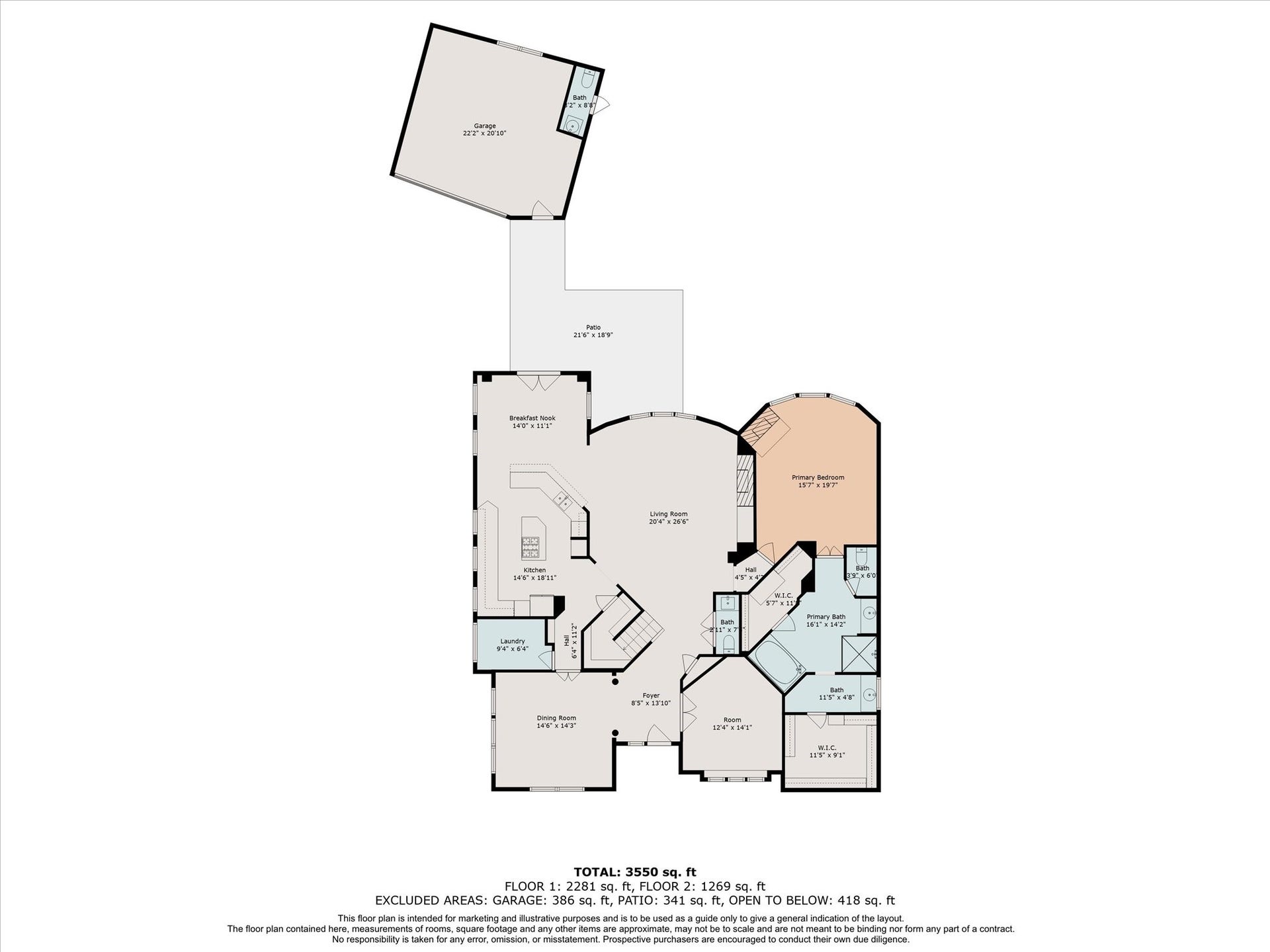 12006 Arcadia Bend Lane, Houston, TX 77041 First level floorplan