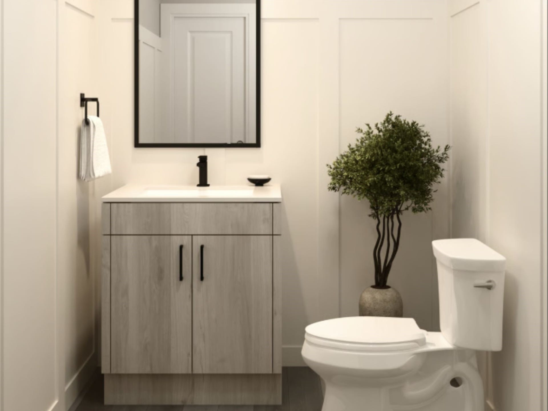 This photo is a designed rendering of Floor Plan A for Haven at Highland.