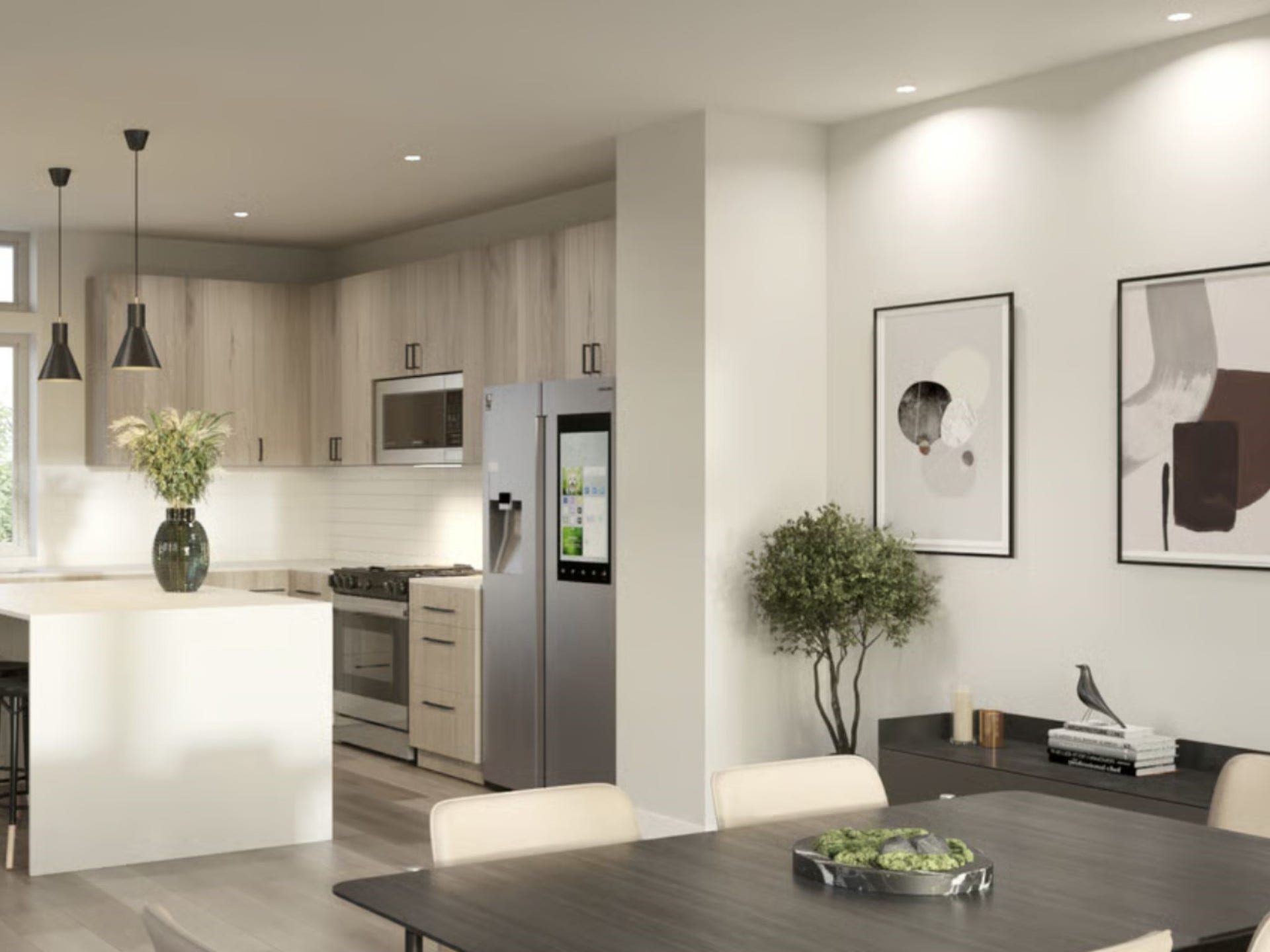 This photo is a designed rendering of Floor Plan A for Haven at Highland.