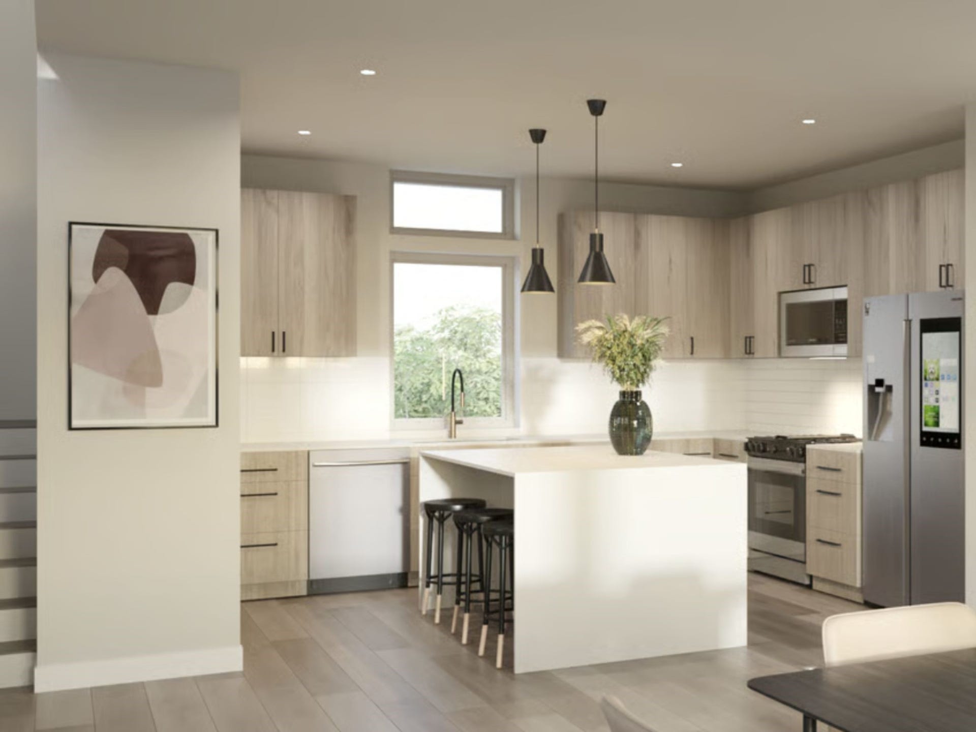 This photo is a designed rendering of Floor Plan A for Haven at Highland.