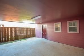 Covered patio