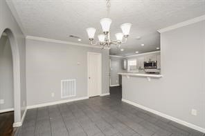 Sizable dining area is great for entertaining on the holidays.