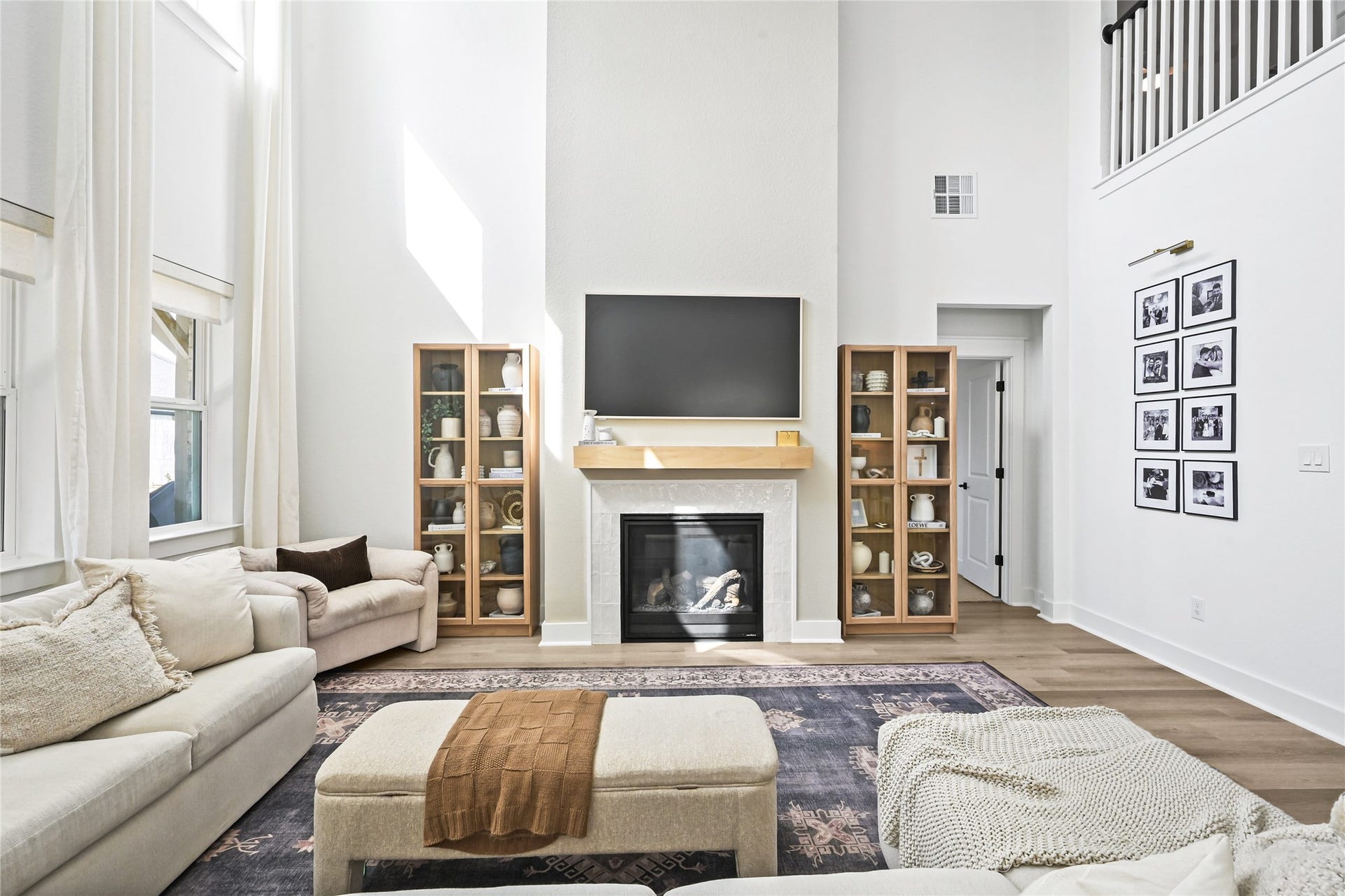 4121 Hazy Rock Lane, League City, TX 77573 Beautiful Living Room; beautiful fireplace