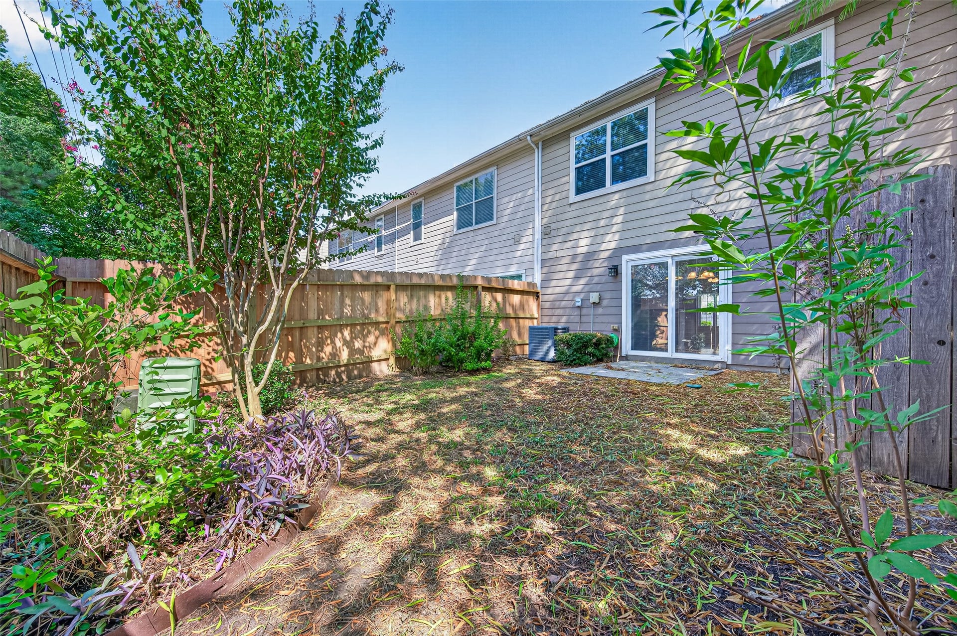 The private backyard features extensive landscaping completed in 2019, plus a lantern light and programmable timer added in 2023. Enjoy a peaceful space to relax, garden, or entertain, with front and backyard lawn care maintained by the HOA. Dont forget to check out the one-car garage, featuring an overhead storage rack, garage door opener, and rollers installed in 2019. **Schedule your private tour today and come see everything this home has to offer!