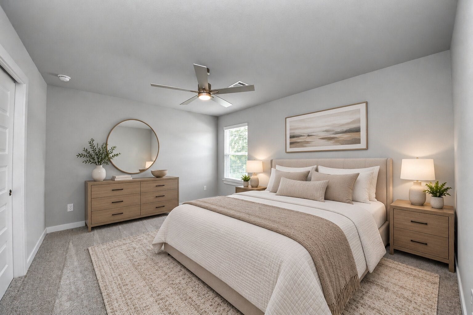 3205 Skerne Spring Drive, Spring, TX 77373 Virtually Staged - Secondary Bedrooom. Sample photo of completed home with similar floor plan. Actual colors and selections may vary.