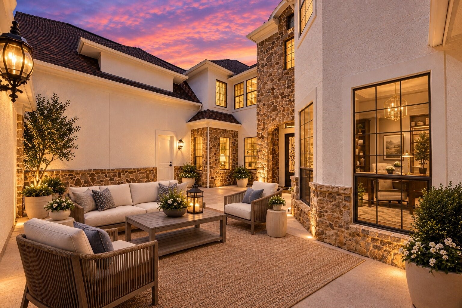 4606 Macoma Court, Sugar Land, TX 77479 Virtually stage courtyard - perfect for kids and entertaining!