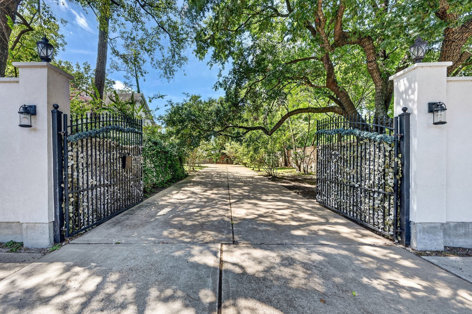 Gated entrance welcomes you to this secluded and prestigious estate.