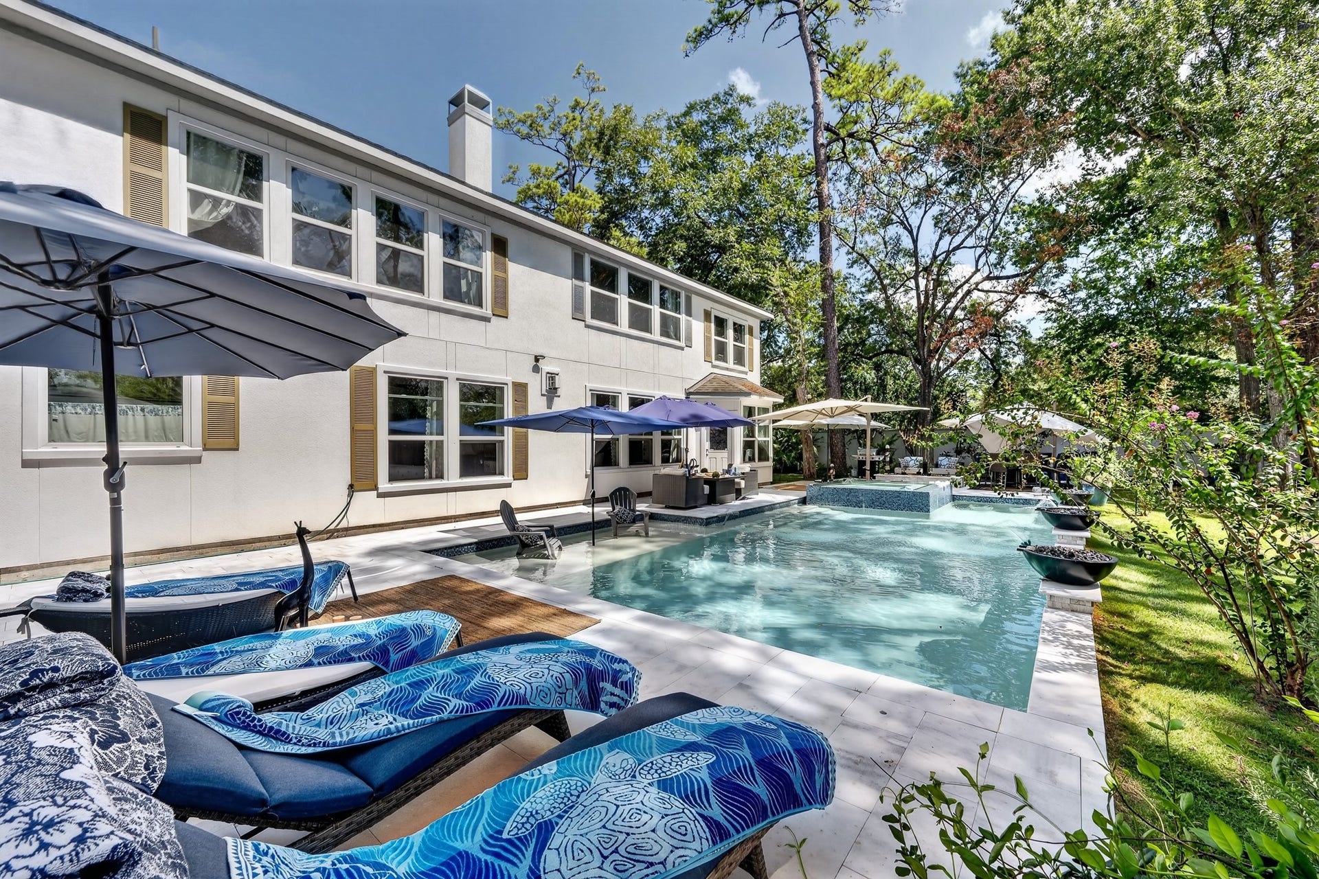Resort-style pool and outdoor living spaces designed for entertaining.
