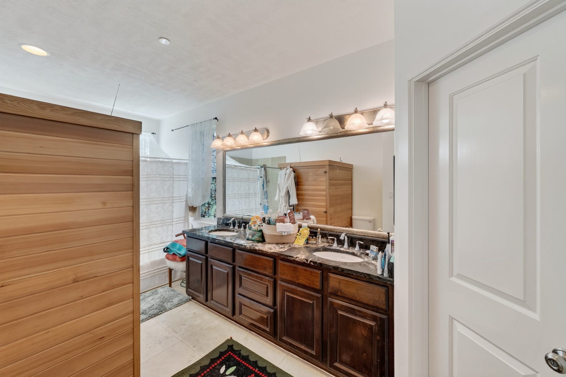 Downstairs primary bathroom.