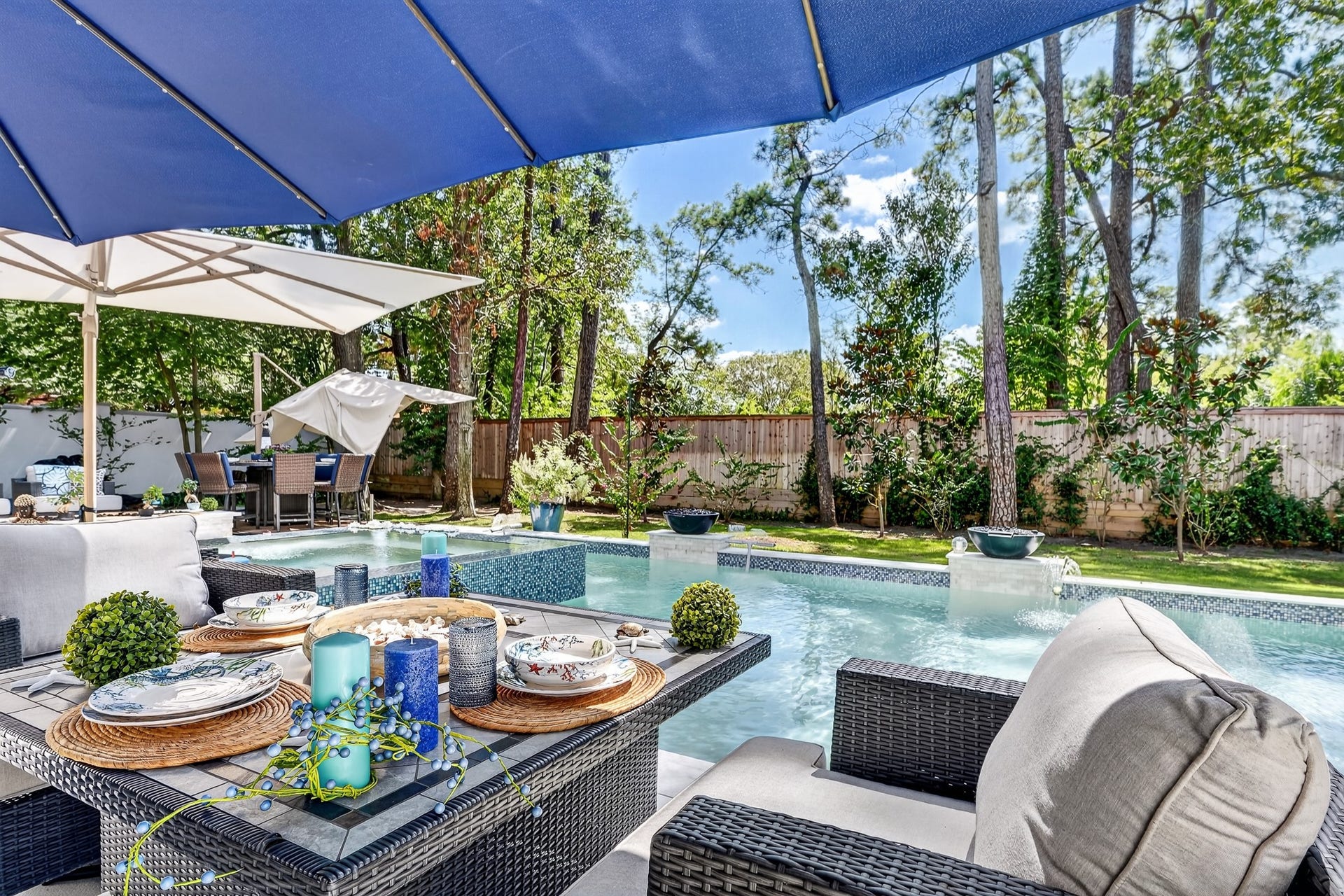 Exceptional outdoor entertaining space designed for year-round enjoyment.
