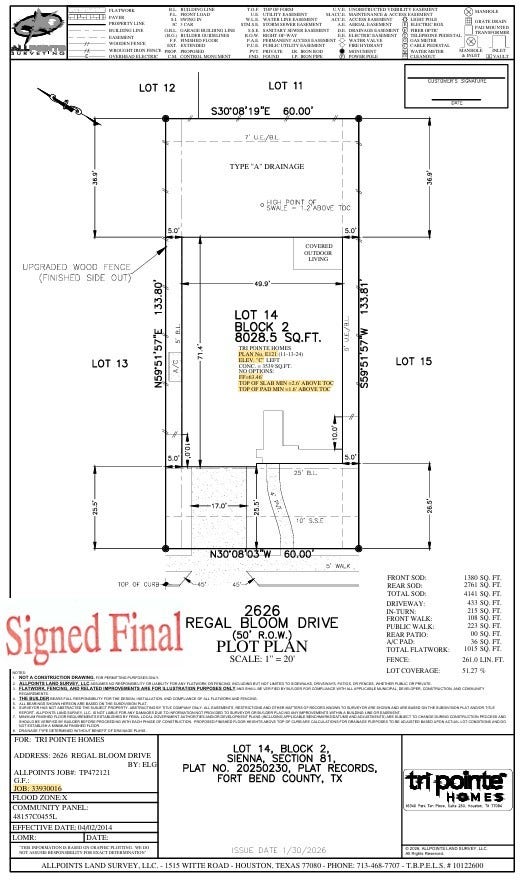 2626 Regal Bloom Drive, Missouri City, TX 77459 2626 Regal Bloom Drive, Missouri City, TX 77459