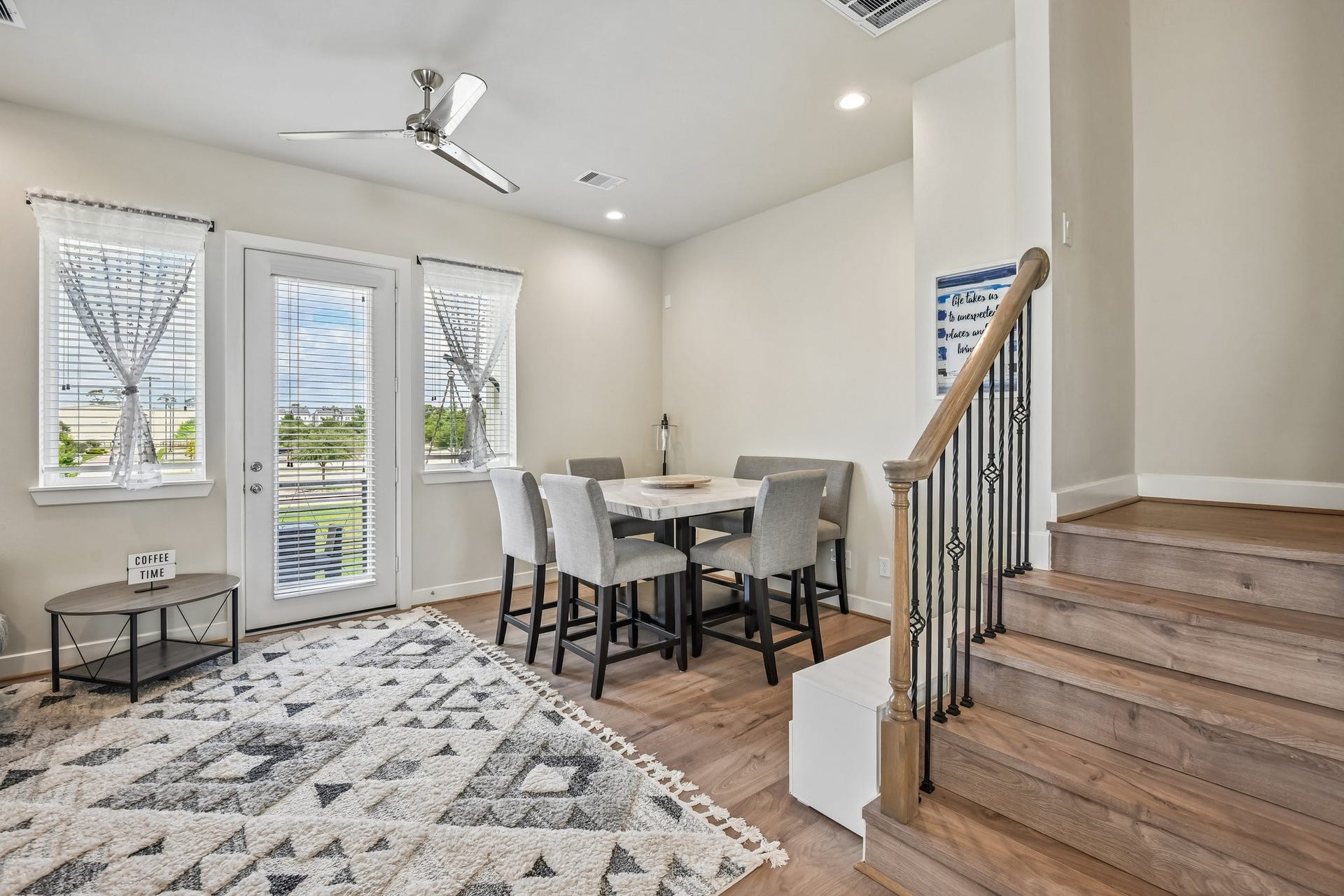 6314 Chelsea Falls Lane, Houston, TX 77008 Large dining space with plenty of natural light