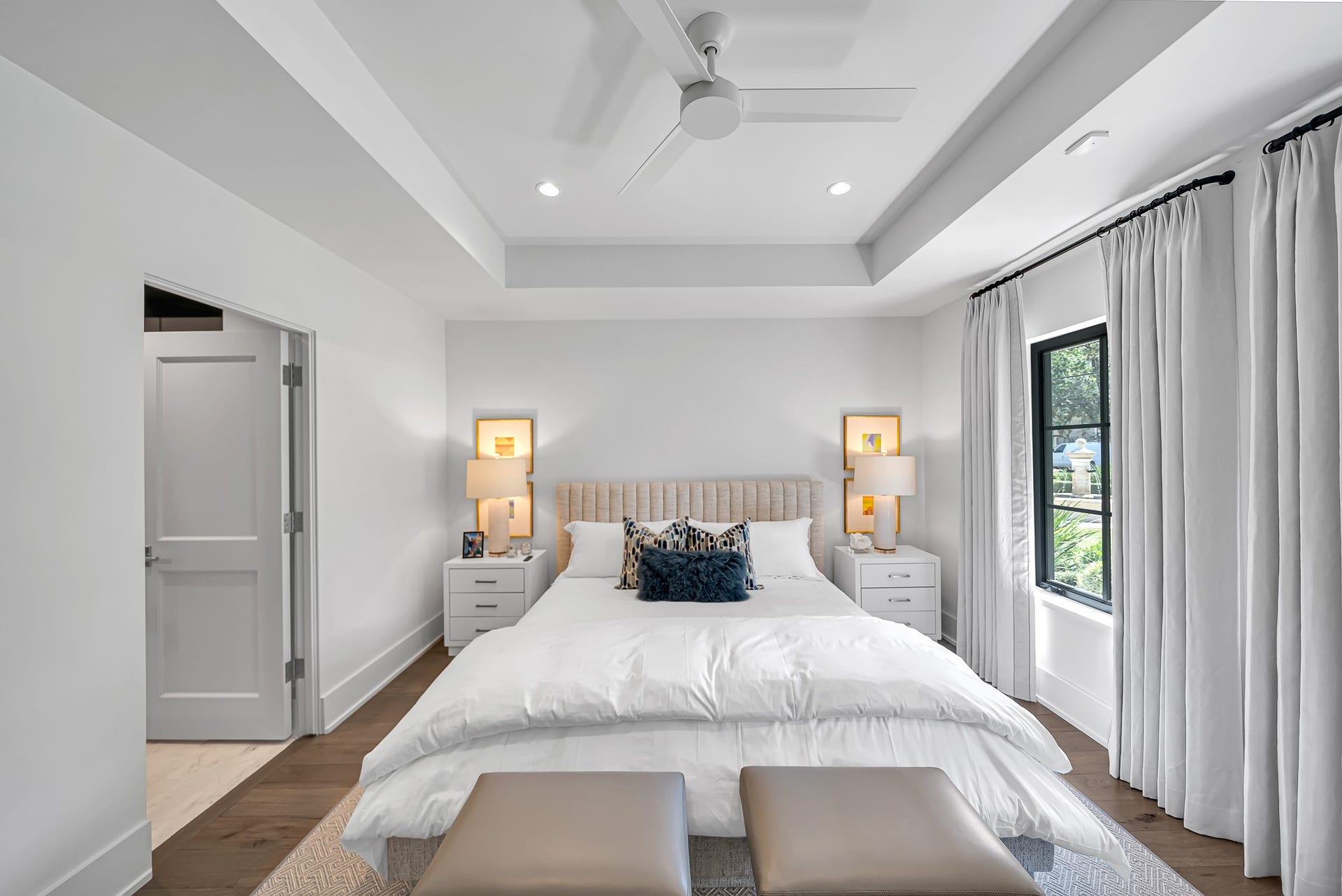 Bedroom three in house with private en-suite bathroom.