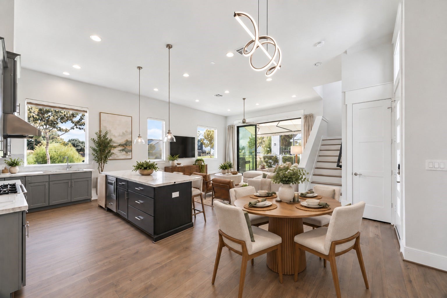 Open concept living!Virtually staged