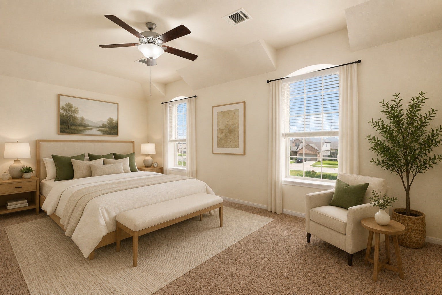 Virtual Staging: Primary bedroom