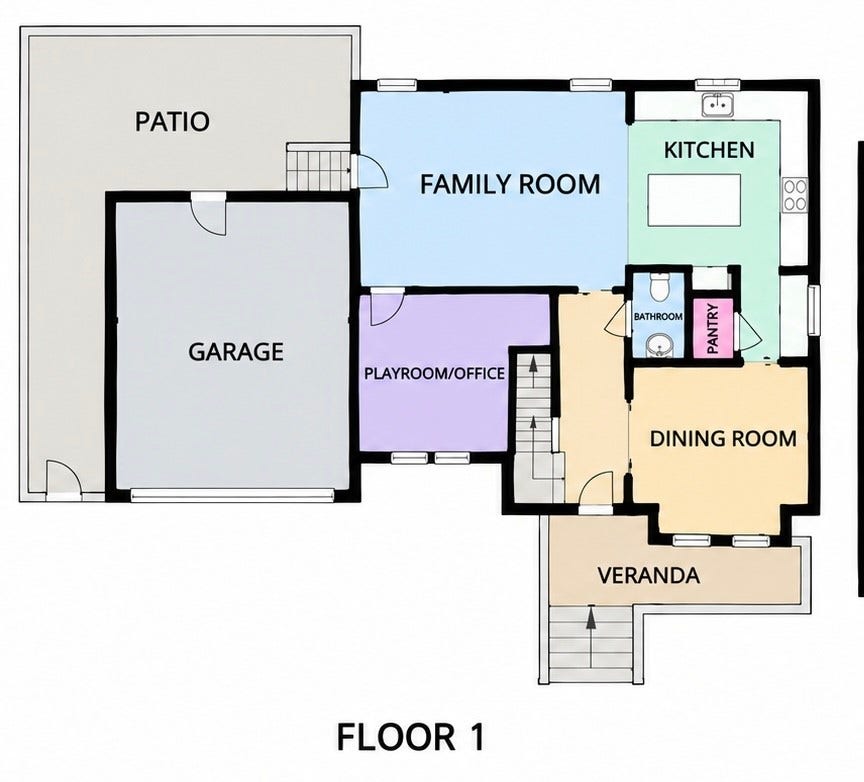 504 W 10th Street, Houston, TX 77008 1st floor of 504 W. 10th Street.