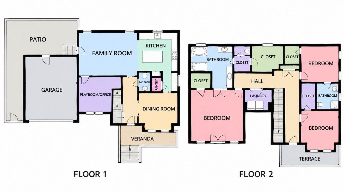 504 W 10th Street, Houston, TX 77008 Floorplan of 504 W. 10th St.