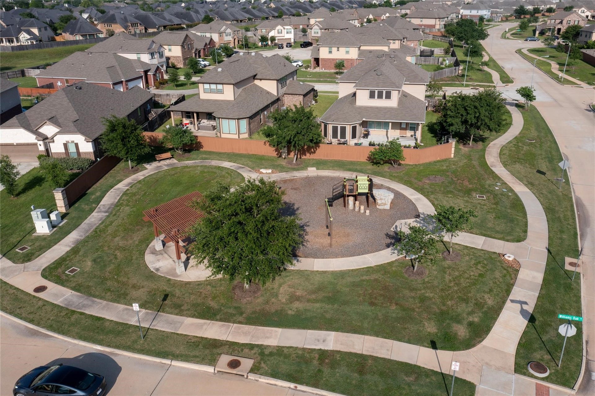 22523 Strathmore Drive, Richmond, TX 77469 Aerial shot of the neighborhood Playground Area.