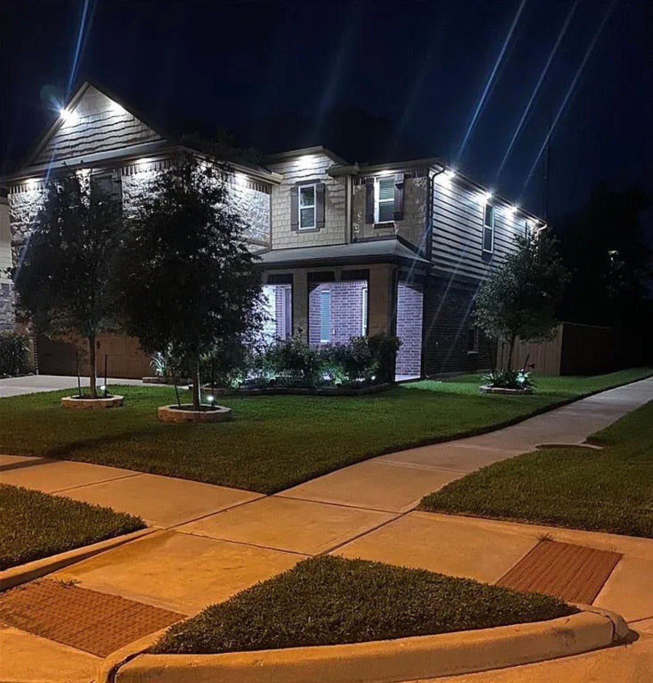22523 Strathmore Drive, Richmond, TX 77469 Look how well-lit the lights are at night!