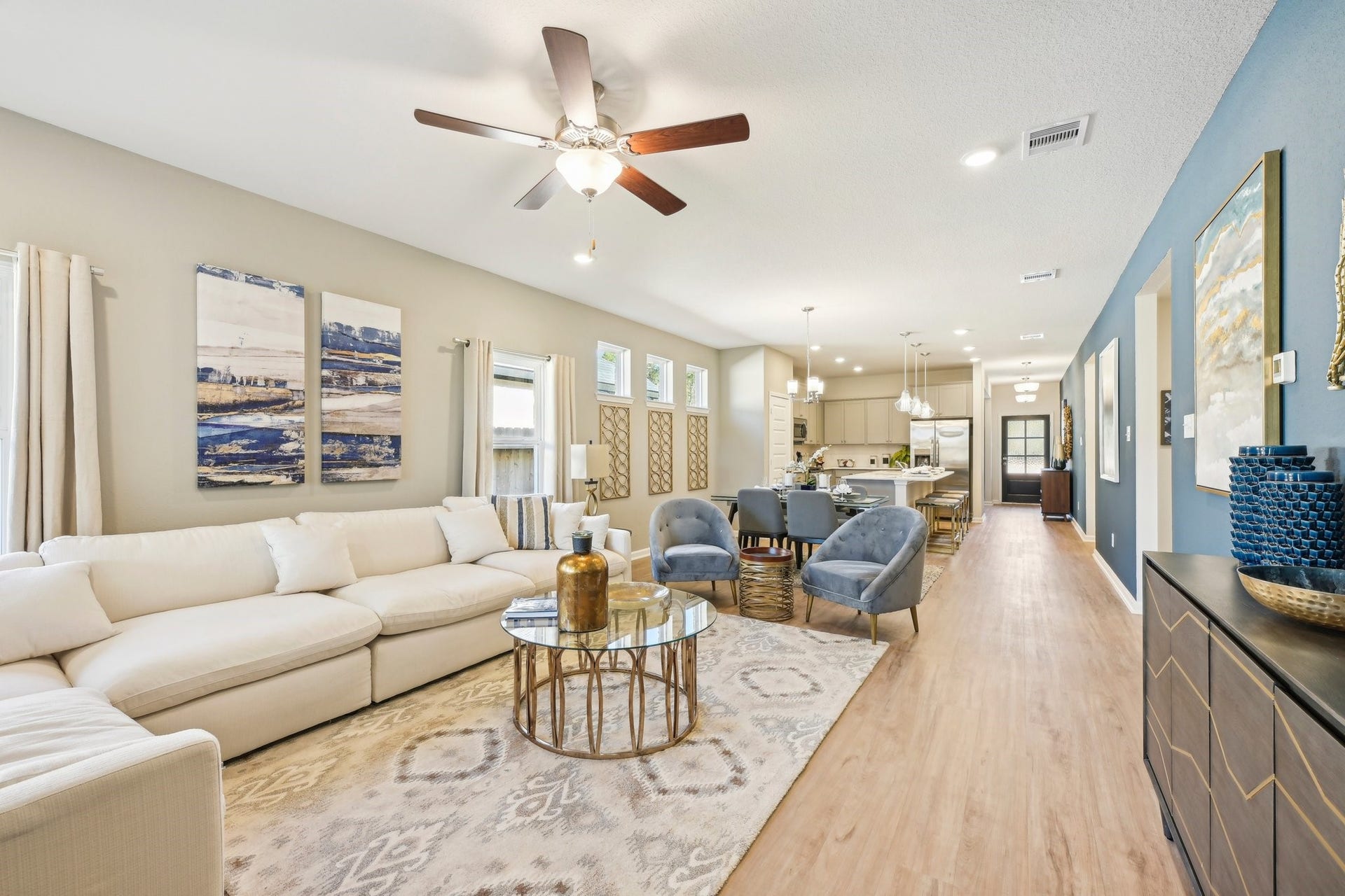 Family Room. Sample image for illustration; upgrades, options, and colors may vary.