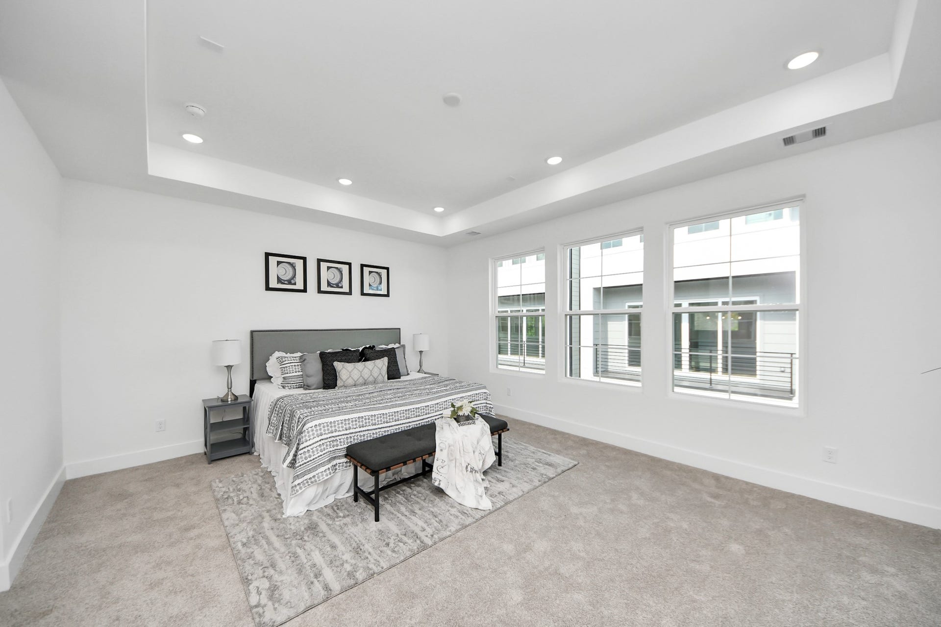 Primary bedroom on the second floor