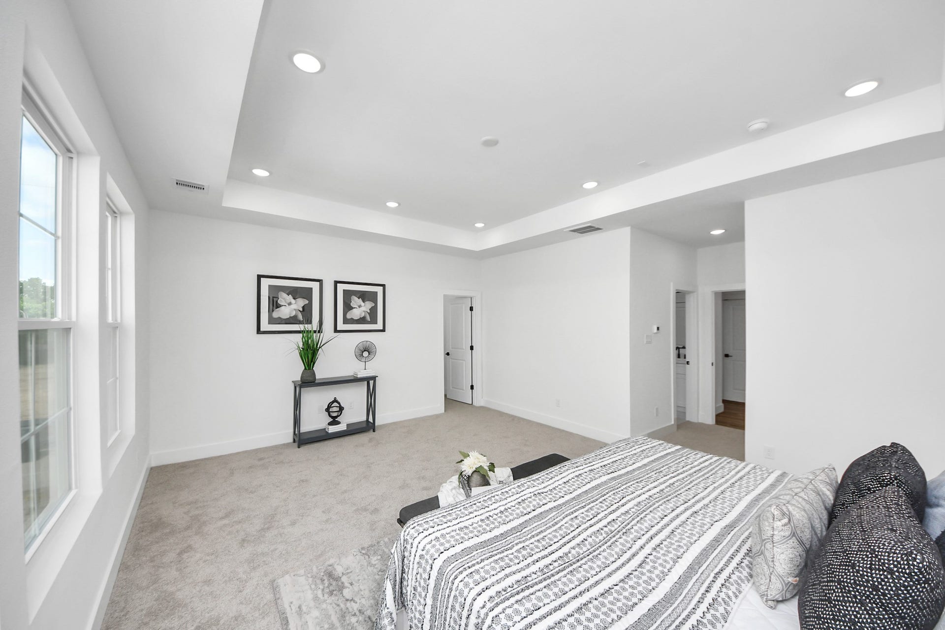 Primary bedroom on the second floor