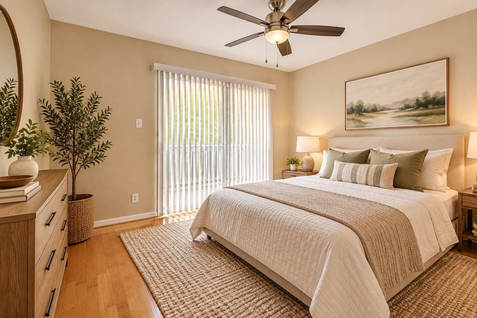 3025 Walnut Bend Lane, #34, Houston, TX 77042 AI Example of Finished Bedroom